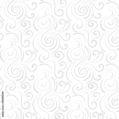 pattern with swirls and curls. Vector illustration.