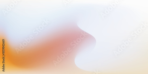 Abstract watercolor splash with orange and pink hues on a light background.