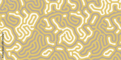 Abstract Organic Pattern with Bioluminescent Glow.