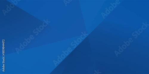 Abstract Blue Geometric Background with Sharp Angles and Gradients.