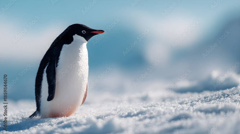 Obraz premium penguin in antarctica