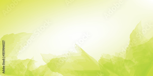 Abstract watercolor background with soft green and yellow hues.