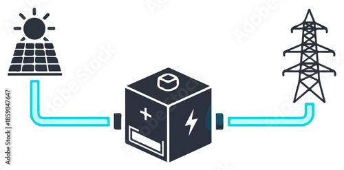 Solar energy system, electricity generation, power storage, sustainable energy, renewable grid technology, eco-friendly solution