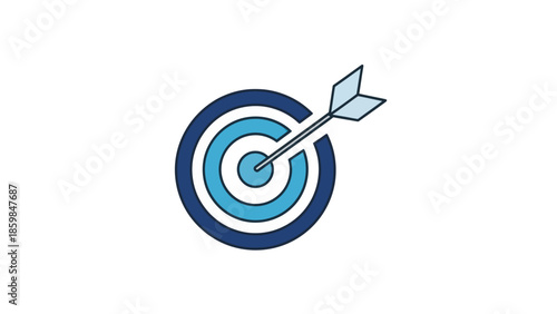 Bullseye Target with Arrow.