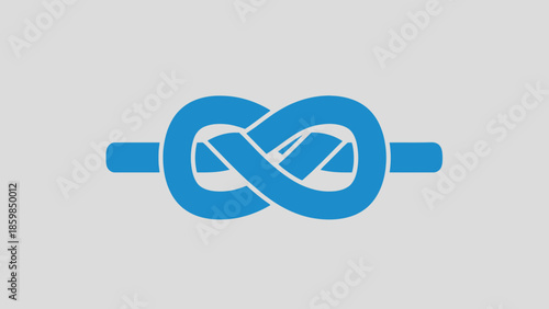 Blue Infinity Symbol Logo Design Element.