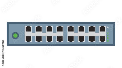 Ethernet Switch Network Device with Ports.