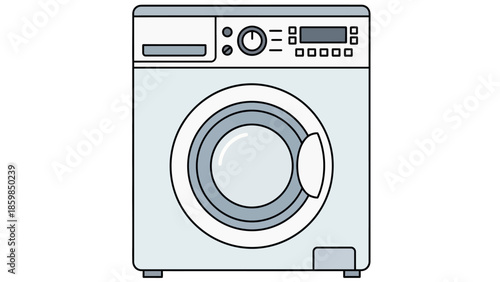 Front Loading Washing Machine Appliance Household.