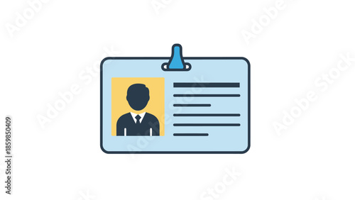 Identification Card with Person Icon.
