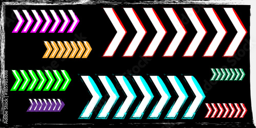 Arrow icons. Arrow logos. Arrow vector collection. Set of various arrow direction symbols in a flat style. Modern and simple.