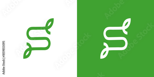 S Leaf Logo was constructed with the grid and the golden ratio to ensure the visual balance and harmony. S Leaf Logo is elegant and modern style suitable for many industries