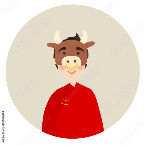 Ox Zodiac Avatar Icon