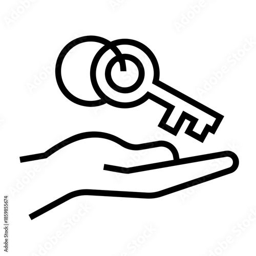 real estate agent Line Icon