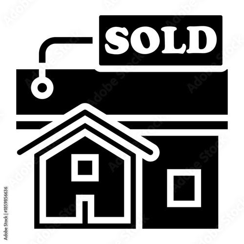 real estate agent Solid icon