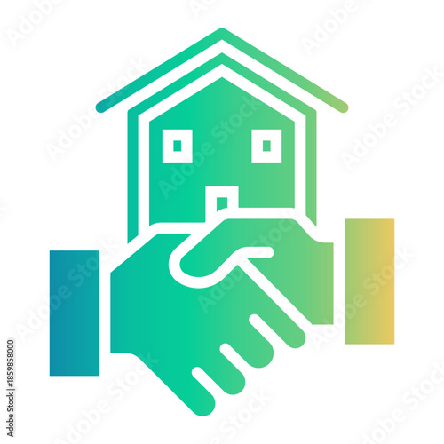 real estate agent Gradient icon