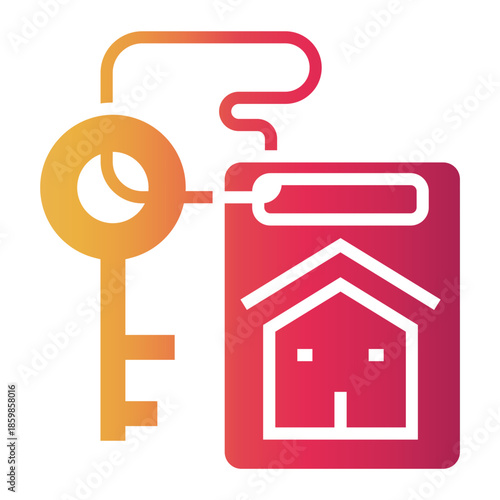 real estate agent Gradient icon