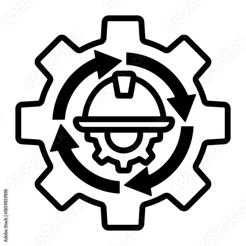 safety procedure Line Icon