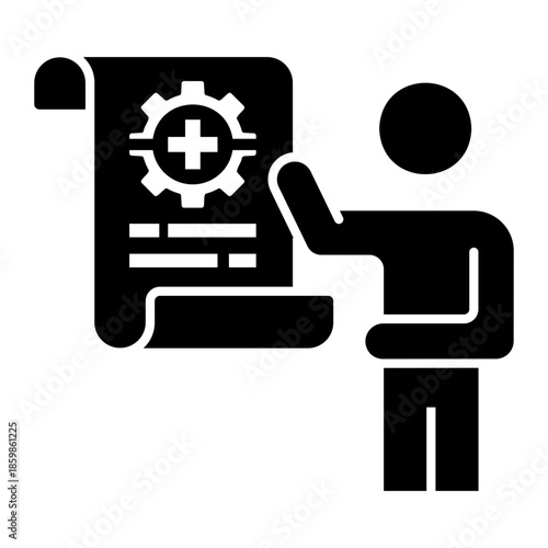 safety procedure Solid icon