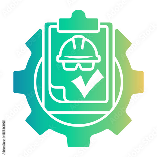 safety procedure Gradient icon