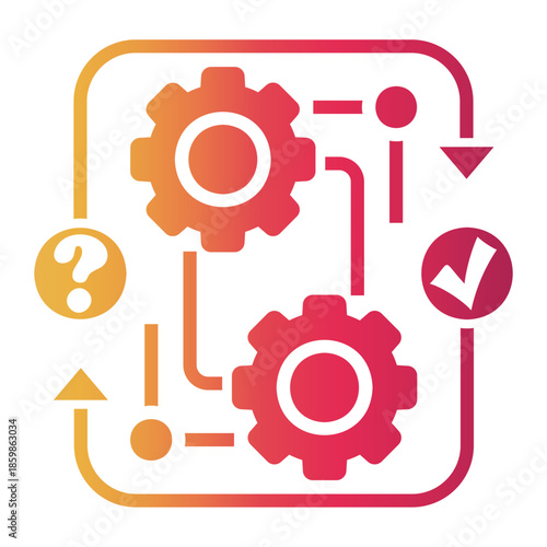 safety procedure Gradient icon