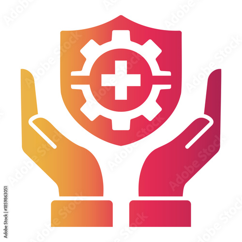 safety procedure Gradient icon