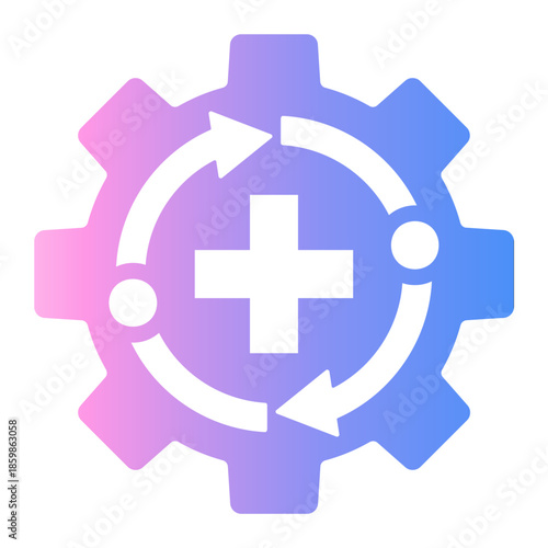 safety procedure Gradient icon