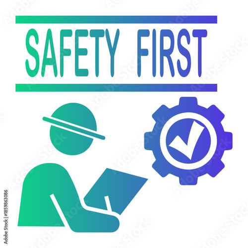 safety procedure Gradient icon