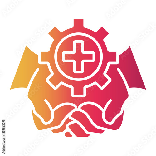 safety procedure Gradient icon