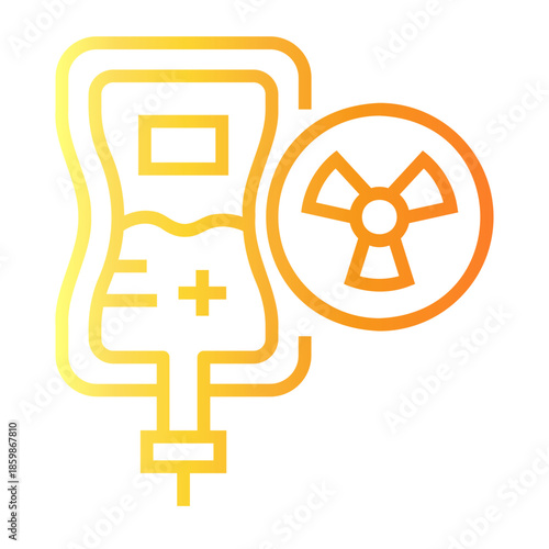 world cancer day Line Gradient Icon