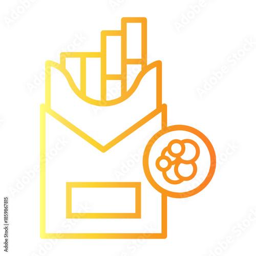 world cancer day Line Gradient Icon