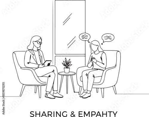Therapy and Counseling Session for Mental Health Support, Professional Consultation with a Psychologist and Patient, Empathy and Communication in a Supportive Environment
