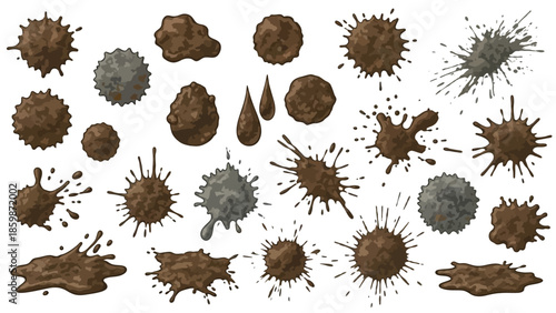 Seamless vector illustration set of isolated pine cones and autumn leaves in a floral nature pattern with spring blossom flowers and pink rose design