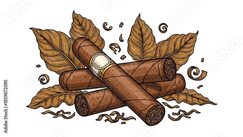 An isolated butterfly rests on a branch against a white background with a brown paper object