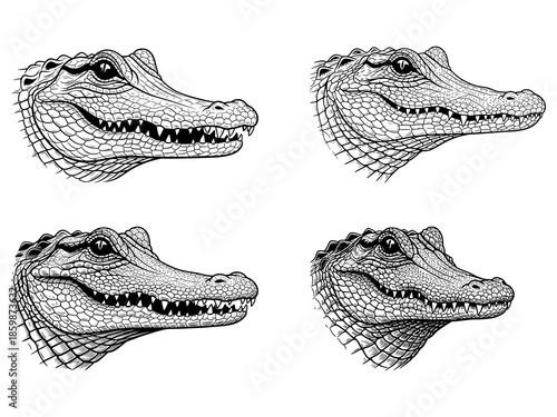 Alligator Head Vector