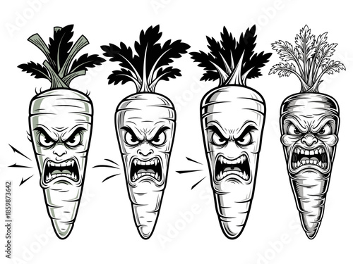Angry Carrot Character
