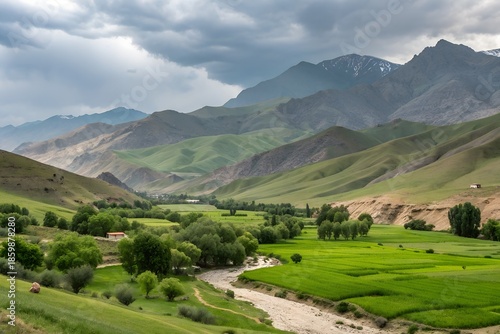 Afghan nature landscape travel tourism destination Asia vacation advertising promotion scenic countryside mountains deserts travel accessories journey adventure tourism marketing concept design poster