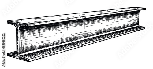 Strong metal Ibeam for heavy construction and engineering projects providing essential structural support in industrial and architectural building designs