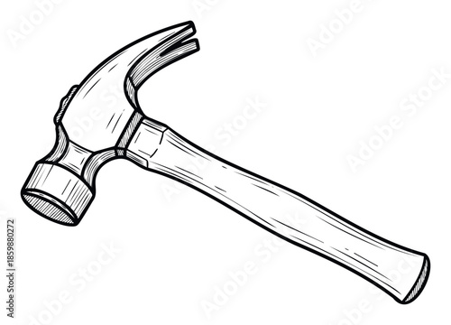 Essential handyman claw hammer tool for construction and home improvement projects, perfect for building and repair applications.