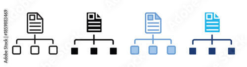 Structure icon set multiple style collection