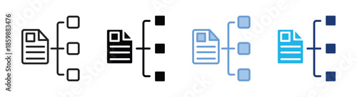 Structure icon set multiple style collection