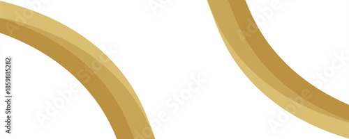 Abstract gold line background curve element with white space for text and message design, overlapping layers, eps10
