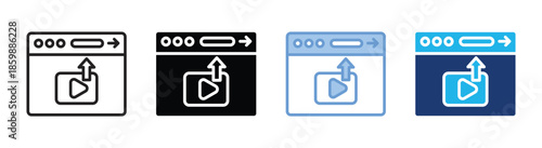 Publishing icon set multiple style collection