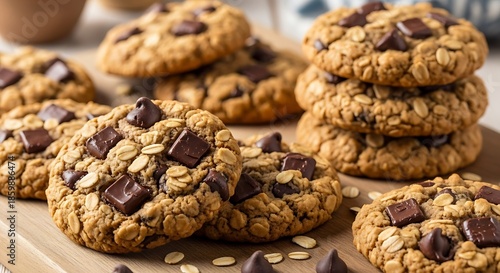 Delicious homemade chocolate chip cookies.