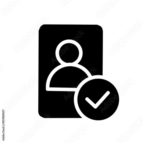 User Profile Account Solid Icon Vector
