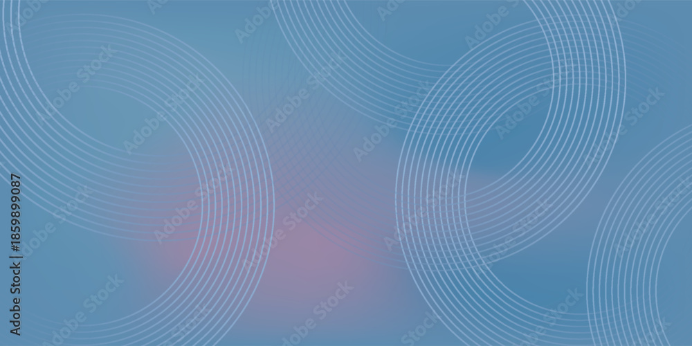 Fototapeta premium abstract background .blue and pink gradation. circle effect style. modern minimalist