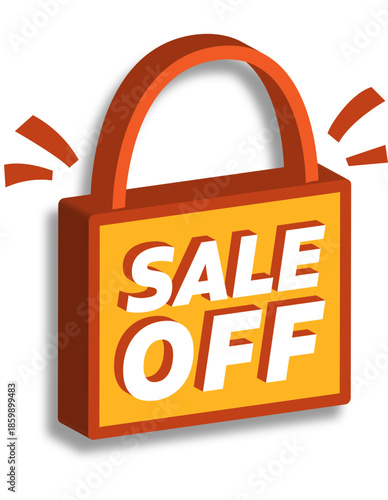 sale off  discount label design