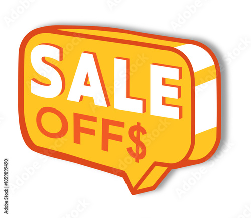 sale off  discount label design
