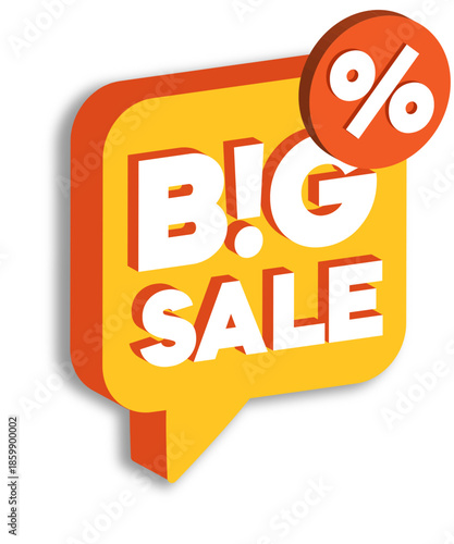 big sale promotion label vector element