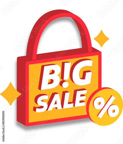 big sale label vector