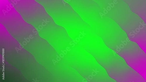Vibrant Abstract Green and Magenta Wavy Background Pattern.