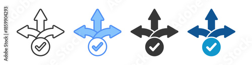 Flexibility Icon Set Vector Collection Isolated In Black And White